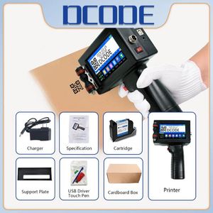 Portable Handheld Thermal Inkjet Printer With Fast-Drying Ink For Text QR Barcode Batch Number Logo Date Label