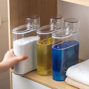 Storage Bottles Large Capacity Clothes Softener Dispenser Durable Transparent Sealed Tank Practical Leakproof Scent Bead Container