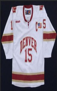 Anpassade män ungdomskvinnor vintage anpassad whl Denver University Prince Albert Raiderss Home Premier Vintage Hockey Jersey Size S5XL5280619