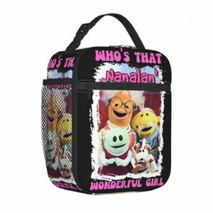 Nan Who's That Wderful Girl Isolated Lunch Bags Thermal Bag Lunch Ctainer Tote Lunch Box Food Bag School Travel J6T9#