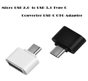 100pcslot Nya telefonadaptrar Micro USB 20 Kvinna till USB 31 Typ C Male Converter USBC OTG Adapter Gift OV24 6619033