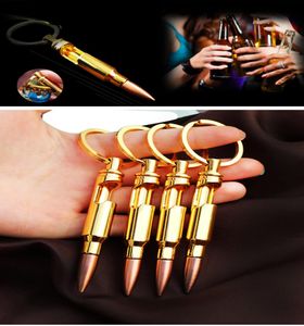 Vintage Fashion Collection Lackingone Bullet Shell Shape Bottle Opener Beer Soda Gold Keychain Key Ring Bar Tool Gifts1043722