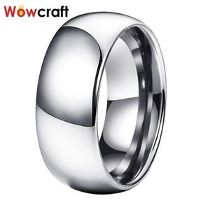 Anéis de casamento 10mm Real Tungsten Carbide for Men Engagement Band Polished Shiny Cruzed Classic Couxal Ring Comfort Fit9143505