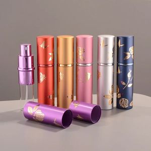 NEW 2024 10ml Portable Mini Refillable Perfume Bottle With Scent Pump Metal Aluminum Empty Cosmetic Containers Spray Atomizer Bottlefor