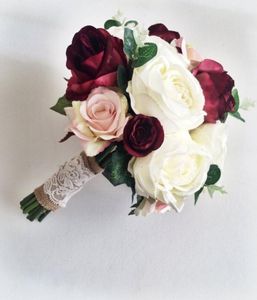 BOUUCHET Wedding Silk Fiori del matrimonio Fiori Fiori Rustic Wedding8975074