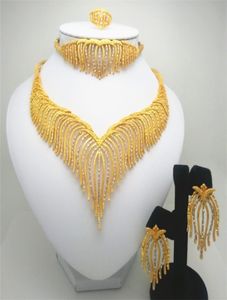 Fashion Kingdom MA Biżuteria Nigeria Dubai Goldcolor African Bead Biżuteria Biżuteria