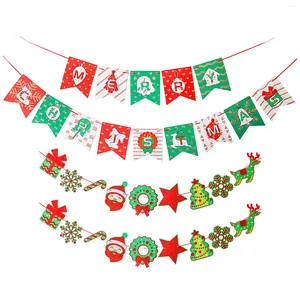 Party Decoration 3 X Multi Set 9 8ft Red Paper Card Banner Decorations For Christmas Personalized Hanging