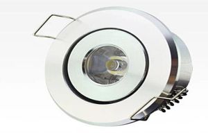 En Yeni Yüksek Güçlü LED Mini Yuvarlak Daire Gömülü Tavan Aşağı Işık 1W 3W LED Kabine lambası Beyaz Alüminum5105365