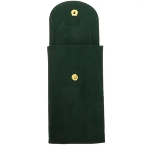 Titta på lådor förvaringslåda Pearl Fleece Bag Travel Men's Portable Snap Fastener Pärled Flannelette Container