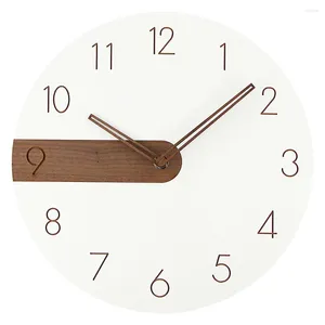 Wall Clocks Simple Wooden Creative Clock Mute Living Room Decorative Watch