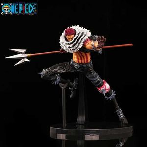 Actionspielzeug Abbildungen 15 cm Anime One -Stück Figur Charlotte Katakuri König der Künstler Actionfigur PVC Model Toys Collection Desktop Dekoration Kinder GI Y240415