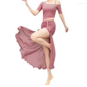 Zestaw stroju tańca na brzuchu Zestaw Elegancka elegancka spódnica orientalna kombinezon dla kobiet odzież na puchar