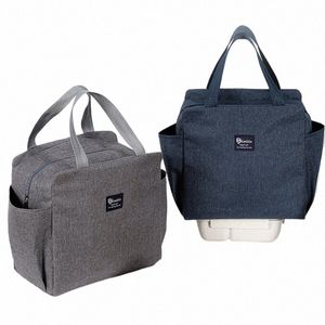 Nuovo borsa per pranzo portatile Box per pranzo isolato termico tote borsetta borsetta borse bento cena centestra per cibo per alimenti s1sg#