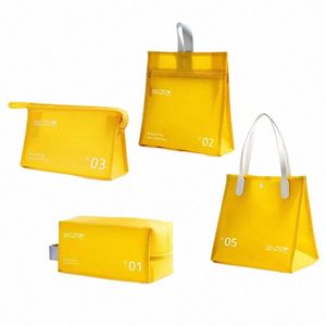 Bag de maquiagem da série de jelly saco de maquiagem PVC Saco de maquiagem à prova d'água