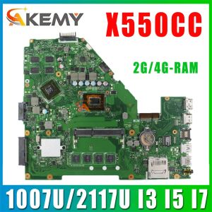 Motherboard Mainboard Y581C X552C X550VC X550CL A550C K550C X550CC X550CA Laptop Motherboard 1007U/2117U I3 I5 I7 2G/4GRAM V2G/UMA