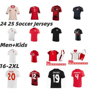 23 24 24 Malta Canada Soccer Jersey Narodowa drużyna Davies J.David 2023 2024 UGBO LARIN CAVALLINI MILLAR EUSTAQUIO 2024 Koszulka piłkarska