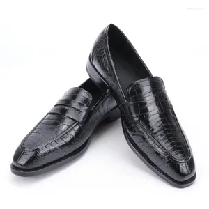 Casual Shoes Sipriks Luxury Crocodile Belly Penny Loafer Men's Leather Goodyear Wetlted Shoe Slip On Topsiders Wedding Suits 44