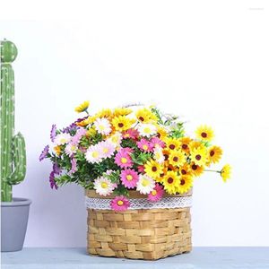 Vasi squisiti larghi uso a mano in legno regalo in legno regalo naturale fiore decorazioni da giardino piccolo cibo