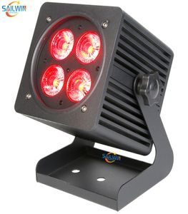 Nova bateria de bateria à prova d'água de 4x18w ao ar livre RGBAW RGBAW UV Stage de LED recarregável Par Smart LED light4297008