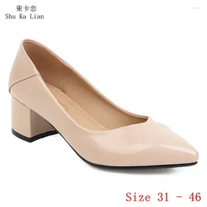 Dress Shoes Med High Heels 5 CM Women Pumps Stiletto Heel Woman Party Kitten Small Plus Size 31 - 46