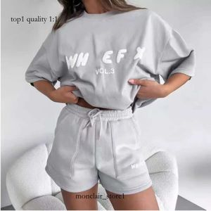 흰색 폭스 렉스 셔츠 디자이너 티셔츠 여자 세트 트랙 슈트 영어 편지 Tshirt 새로운 세련된 스포츠웨어 남성 T 셔츠 2 피스 반바지 멀티 스타일 선택 896