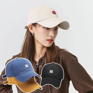 Ball Caps Unisex Letter M Embroidery Baseball Cap Men Women Soft Cotton Snapback Hats Sun Visors Hat Casual Hip Hop Dad Casquette