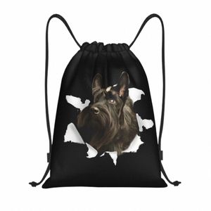 Scottish Terrier Dog Bulled Bags Borse Women Men Portable Sports Gym Sackpack Scottie Training Stacking Zackpacks D2Uo#
