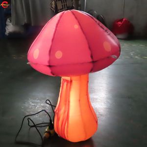 wholesale Free Ship Outdoor Activities 7mH (23ft) with blower Stage Decoration LED Lighting Inflatable Mushroom Balloons for sale