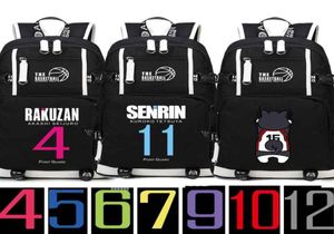 Sırt çantası Kuroko39s Sepet Ball Kuroko Basuke Seirin Cosplay Öğrenci Tetsuya Okul Seyahat Çantaları Oxford Bagsbackpack9325528