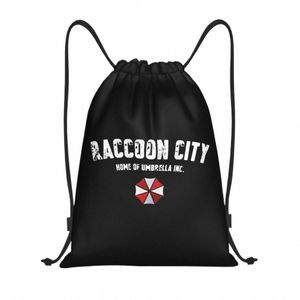 Город Racco Home of Umbrella Corporati Corp Brackpling Backpack Sports Gym С сумка для мужчин Женщины Обучение видеоигр Sackpack W1DK#