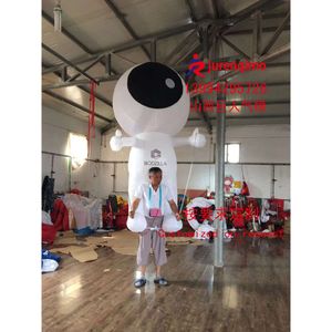 Mascot Costumes Iatable White Big Eyes Alien Tour Props Mall Drainage Air Model