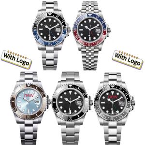 Mens Watch Original Designer Watches 고품질 운동 시계 40mm 스테인리스 웨이트 스트랩 세라믹 베젤 클래식 기계 손목 시계 방수 relojes