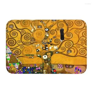 Halılar Gustav By Gustav Klimt Ön kapı Mat Anti-Slip Su geçirmez resim sanat paspas mutfak yatak odası giriş halı halı