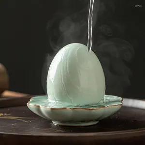 Tea Pets Ceramic Ru Porcelain Pet Egg Sky Blue Can Raise Table Ceremony Accessories Home Decoration Play Small Ornaments