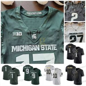 Kenneth Walker III Michigan 2023-24 Fußball Spartans Jersey Cal Haladay Jalen Berger Jacoby Windmon Noah Kim Katin Houser Brauch