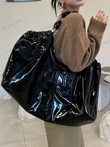 Borse di paglia lettera ab donna designer da viaggio sacchetti intrecciati in tessuto raffias spalla spalla portatile portata a capacità di grande capacità di vano in pelle nera netta hobo messenger sacchetto