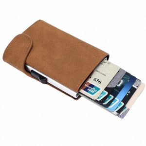 FI Wallet de cartão de crédito dobrável - caixa de cartão de ônibus slim para homens e mulheres S1KR#