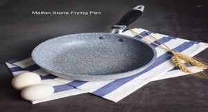 Geetest Marble Stone Non -Stick stekpanna med värmebeständig bakelithandtagnit induktion Egg Skilletdishwasher Safe3745447