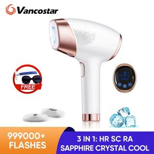 3in1 Remoção de cabelo a laser 999900 Flash IPL Epilador Sapphire Cool Rejuvenescimento Tratamento da acne permanente 240403