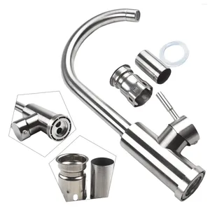 Waschbecken Wasserhähne Küchenarmatur Kalt und Mixer TAP 304 Edelstahl 360 ° Free Rotation wasserfest, zeitgenössischer Stil