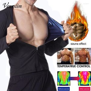 Menor com modeladores de corpo masculino sauna suor de sauna treino compressão shapewear ginástica de ginástica zíper de manga longa de manga longa jaquetas de treinador