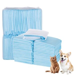 100504020pcs Absorptionshunde Windeln Einweg -Welpen -Training Pee Pads Schnell trockene Oberflächenmatte saubere Kissen Hundeversorgungen 240415