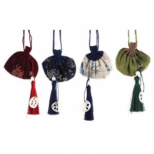 hair Bag Multi functi Drawstring Bundle Pocket Han Cloth Pocket Chinese Style Pouch Jewelry Storage Bag Carry Sachet N27e#