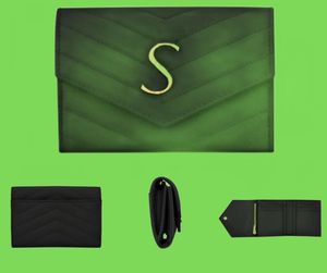 5A TOP LEATHER WALLET DESIGNER Fashion Handbag Men's and Women's Cover Black Sheepskin Mini Key Wallet Pocket Inner Slot Cover7534879