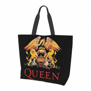 Queen Band Freddie Mercury British Rock Women Torba 40x50 cm TOTE Bag Shop Torebka Cvenient Travel Book Niestandard