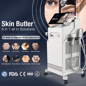 Remoção de cabelo de IPL multifuncional q interruptor ND YAG Equipamento de beleza de depilador de remoção a laser YAG YAG