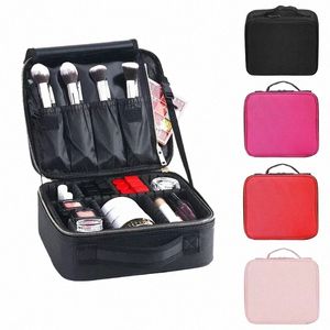 new Oxford Cloth Makeup Bag Large Capacity with Compartments for Women Travel Cosmetic Case Cosmetics Storage S4hh#