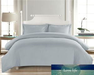 純粋な色の白い掛け布団の寝具セットエル羽毛布団カバーセットキングサイズホームベッドカバー枕ケースベッドルームデコレーションダブル7217705