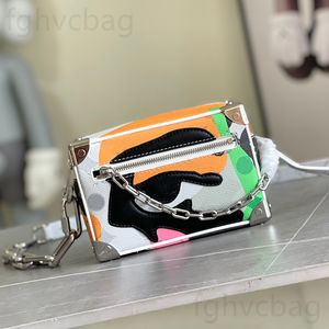 Chain Bag Designer Bag Top Quality Crossbody Bag Canvas with resin chain fusion Shoulder Bag Mini Hold bag Square Box bag