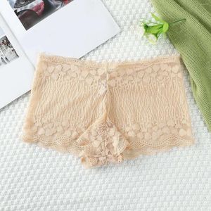 Mutandine femminile Ultra-sottile mutande da fondo da fondo per il ricamo floreale sexy in pizzo Stretch morbido Brief Ropa de Mujer